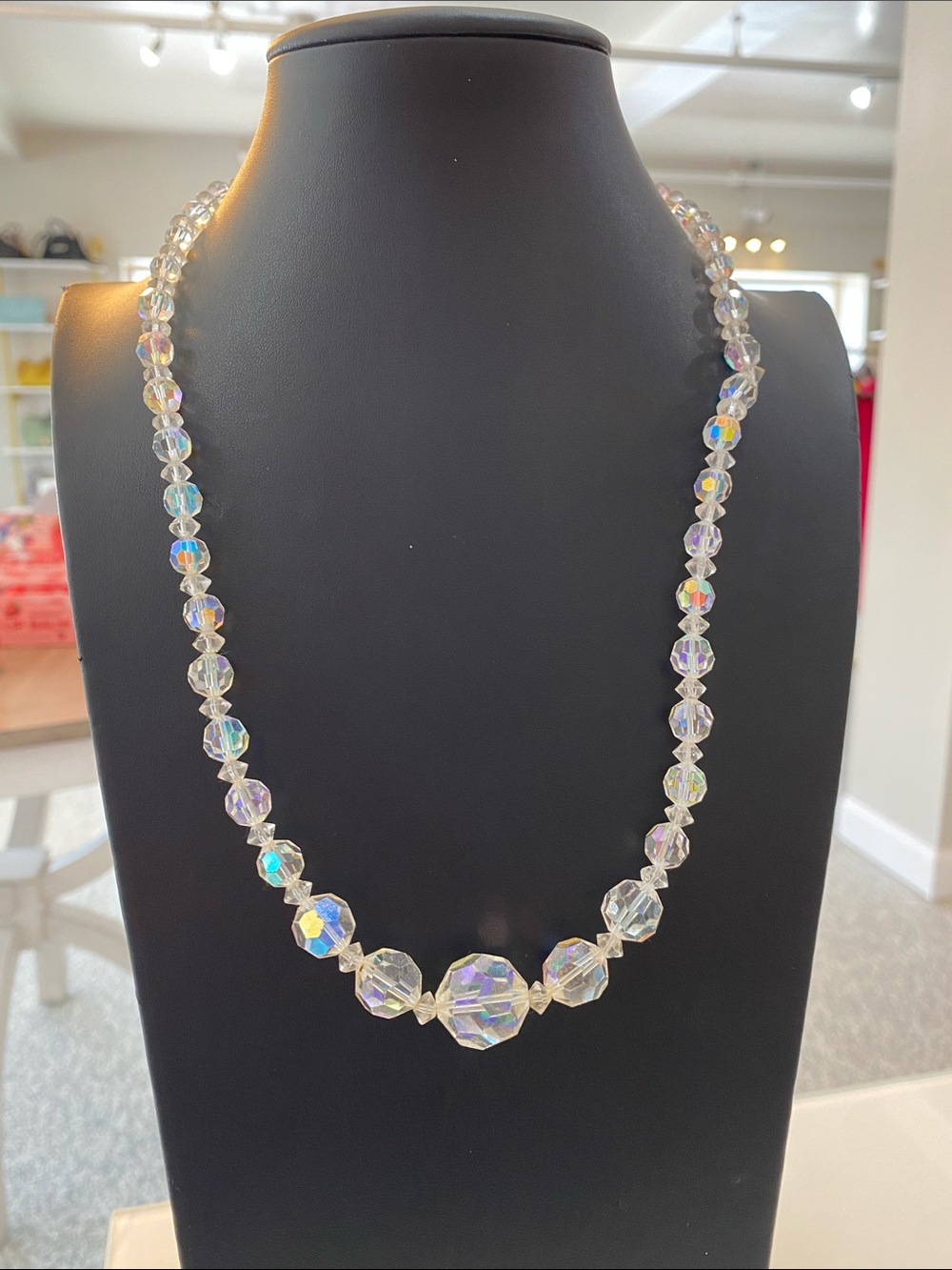 Crystal Aurora Beaded Necklace - Picture 1 of 5